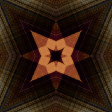 Yıldızsız bir desen. Çizgilerin ve soyutlamaların bir düzeni