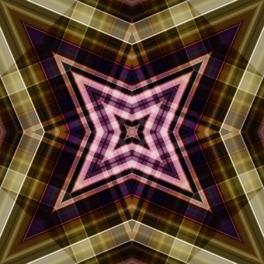 Yıldızsız bir desen. Çizgilerin ve soyutlamaların bir düzeni