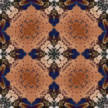 Kare, pürüzsüz desen. Küçük elementlerle soyut desen. Sanat deseni