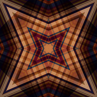 Yıldızsız bir desen. Çizgilerin ve soyutlamaların bir düzeni