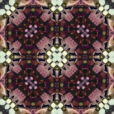 Kare, pürüzsüz desen. Küçük elementlerle soyut desen. Sanat deseni