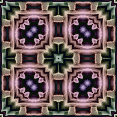 Kare, pürüzsüz desen. Küçük elementlerle soyut desen. Sanat deseni