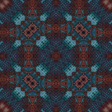 Kare, pürüzsüz desen. Küçük elementlerle soyut desen. Sanat deseni