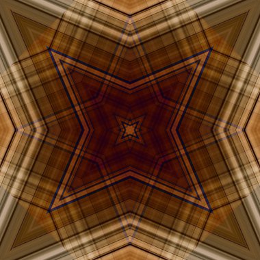 Yıldızsız bir desen. Çizgilerin ve soyutlamaların bir düzeni