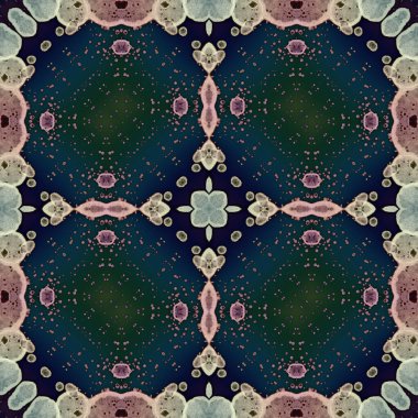 Kare, pürüzsüz desen. Küçük elementlerle soyut desen. Sanat deseni