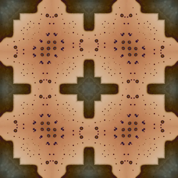Vierkant Naadloos Patroon Abstract Patroon Met Kleine Elementen Kunstpatroon — Stockfoto