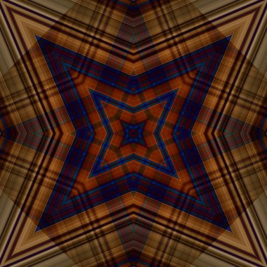 Yıldızsız bir desen. Çizgilerin ve soyutlamaların bir düzeni