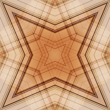 Yıldızsız bir desen. Çizgilerin ve soyutlamaların bir düzeni