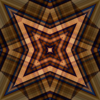 Yıldızsız bir desen. Çizgilerin ve soyutlamaların bir düzeni