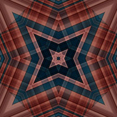 Yıldızsız bir desen. Çizgilerin ve soyutlamaların bir düzeni