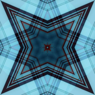 Yıldızsız bir desen. Çizgilerin ve soyutlamaların bir düzeni