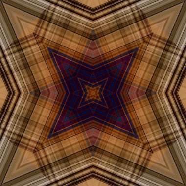 Yıldızsız bir desen. Çizgilerin ve soyutlamaların bir düzeni