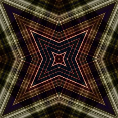 Yıldızsız bir desen. Çizgilerin ve soyutlamaların bir düzeni