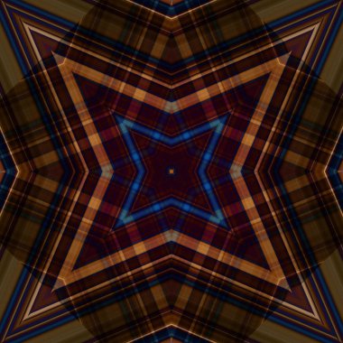 Yıldızsız bir desen. Çizgilerin ve soyutlamaların bir düzeni