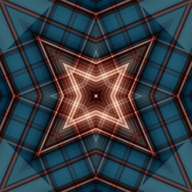 Yıldızsız bir desen. Çizgilerin ve soyutlamaların bir düzeni