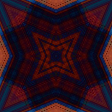 Yıldızsız bir desen. Çizgilerin ve soyutlamaların bir düzeni