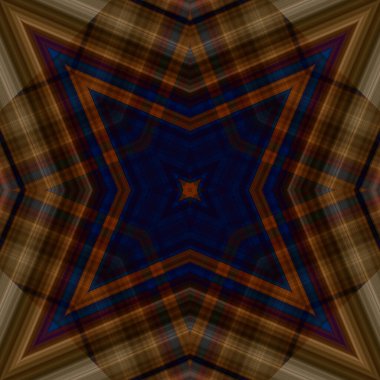 Yıldızsız bir desen. Çizgilerin ve soyutlamaların bir düzeni