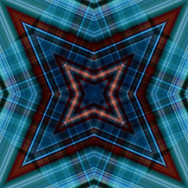 Yıldızsız bir desen. Çizgilerin ve soyutlamaların bir düzeni