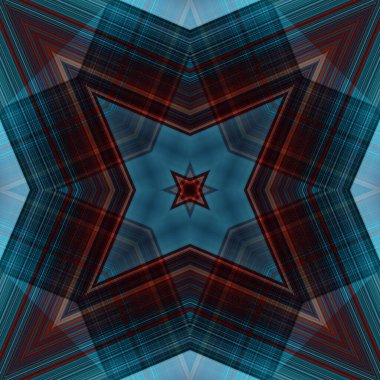 Yıldızsız bir desen. Çizgilerin ve soyutlamaların bir düzeni