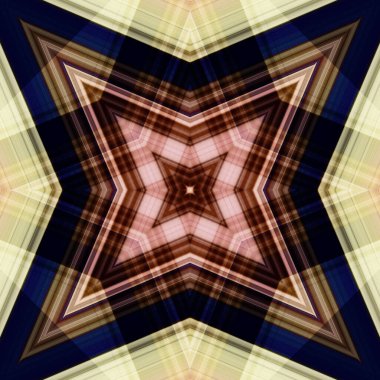 Yıldızsız bir desen. Çizgilerin ve soyutlamaların bir düzeni