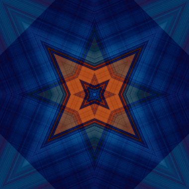 Yıldızsız bir desen. Çizgilerin ve soyutlamaların bir düzeni