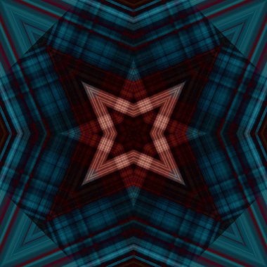 Yıldızsız bir desen. Çizgilerin ve soyutlamaların bir düzeni