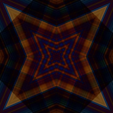 Yıldızsız bir desen. Çizgilerin ve soyutlamaların bir düzeni