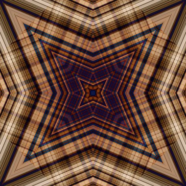 Yıldızsız bir desen. Çizgilerin ve soyutlamaların bir düzeni