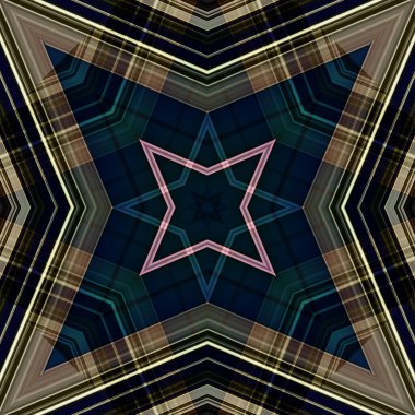 Yıldızsız bir desen. Çizgilerin ve soyutlamaların bir düzeni