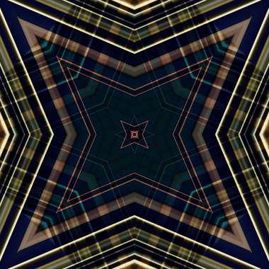 Yıldızsız bir desen. Çizgilerin ve soyutlamaların bir düzeni