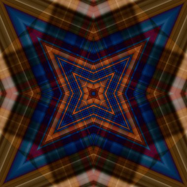 Yıldızsız bir desen. Çizgilerin ve soyutlamaların bir düzeni