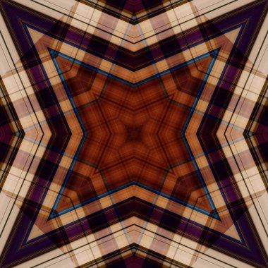 Yıldızsız bir desen. Çizgilerin ve soyutlamaların bir düzeni