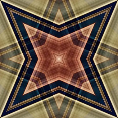 Yıldızsız bir desen. Çizgilerin ve soyutlamaların bir düzeni