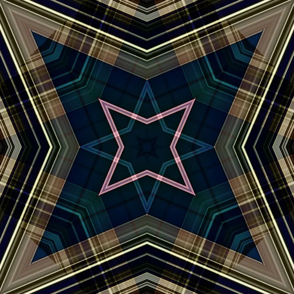 Yıldızsız bir desen. Çizgilerin ve soyutlamaların bir düzeni
