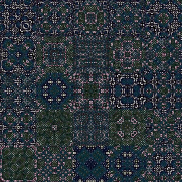 Seamless Pattern Set Many Patterns Squares Texture Background — Stock Photo, Image