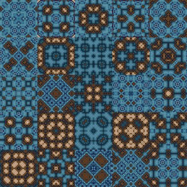 Kusursuz desen ayarlandı. Bir sürü örnek. Doku ve arkaplanı kareler