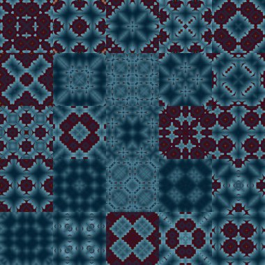 Kusursuz desen ayarlandı. Bir sürü örnek. Doku ve arkaplanı kareler