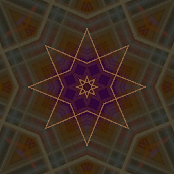星のシームレスなパターン 線のパターン 万華鏡的背景 — ストック写真
