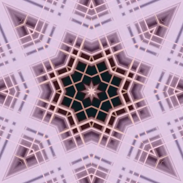 Звездный Бесшовный Шаблон Шаблон Калейдоскопический Фон — стоковое фото