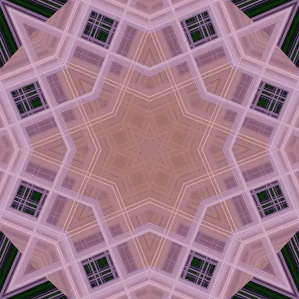 Star Nahtlose Muster Strichmuster Kaleidoskopischer Hintergrund — Stockfoto