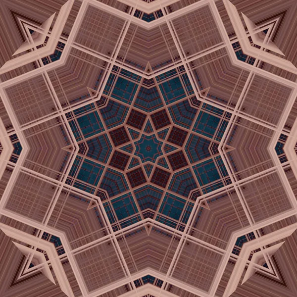 Star Nahtlose Muster Strichmuster Kaleidoskopischer Hintergrund Stockfoto