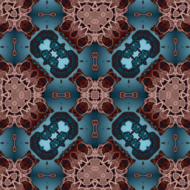 Kare, pürüzsüz desenler. Harika dijital şablonlar ördüm. Modern moda. Kaleydoskop