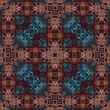 Kare, pürüzsüz desenler. Harika dijital şablonlar ördüm. Modern moda. Kaleydoskop