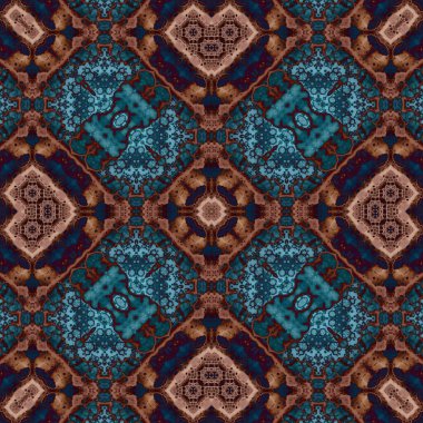 Kare, pürüzsüz desenler. Harika dijital şablonlar ördüm. Modern moda. Kaleydoskop