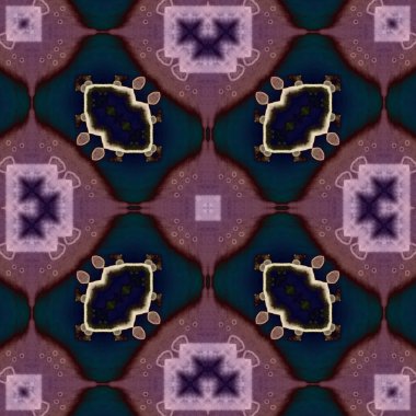 Kare, pürüzsüz desenler. Harika dijital şablonlar ördüm. Modern moda. Kaleydoskop