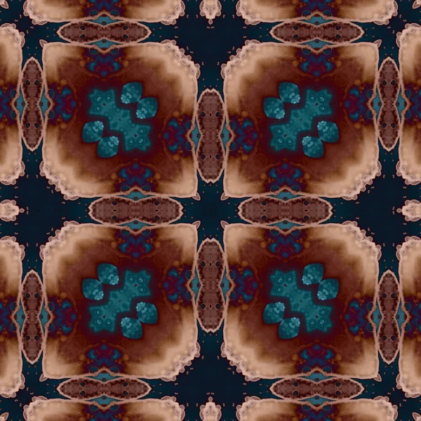 Firkantede Sømløse Mønstre Vidunderlige Digitale Mønstre Moderne Mote Kaleidoskop – stockfoto