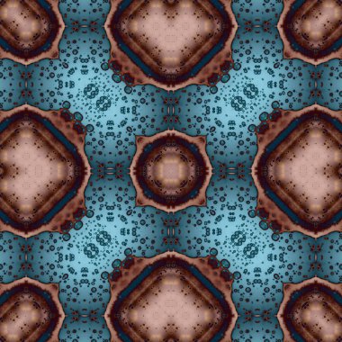 Kare, pürüzsüz desenler. Harika dijital şablonlar ördüm. Modern moda. Kaleydoskop