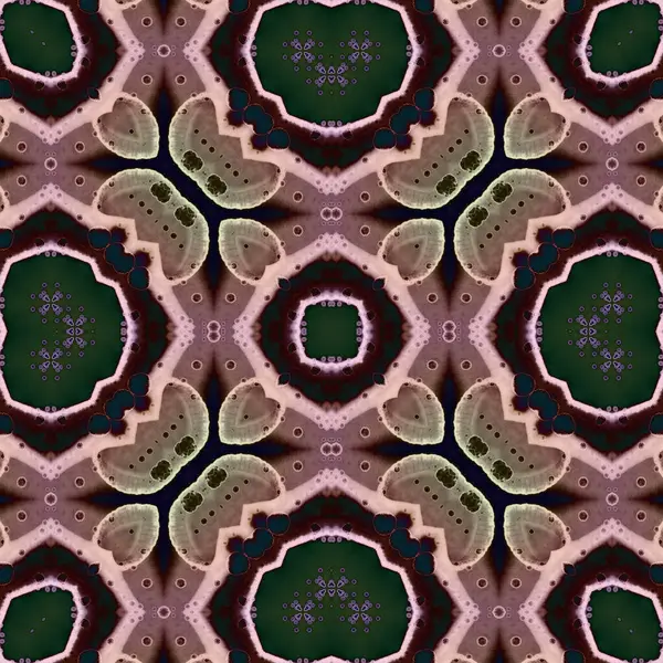 Square Seamless Patterns Woven Wonderful Digital Patterns Modern Fashion Kaleidoscope — Stock Photo, Image