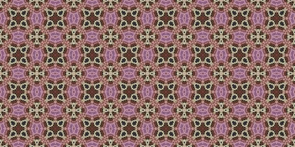広いシームレスなパターン 抽象的な織り 万華鏡 — ストック写真