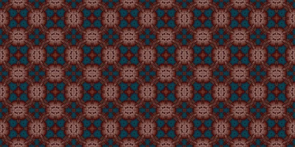 Široký Bezproblémový Vzor Abstraktní Tkanina Kaleidoskop — Stock fotografie